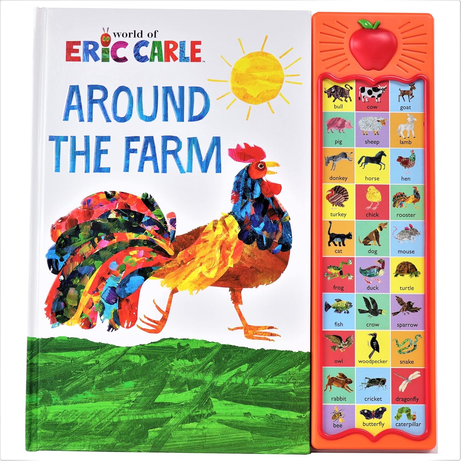 World of Eric Carle, Around the Farm 30-Button Animal Sound Book - Great for First Words - PI Kids ? ? ? ? ?