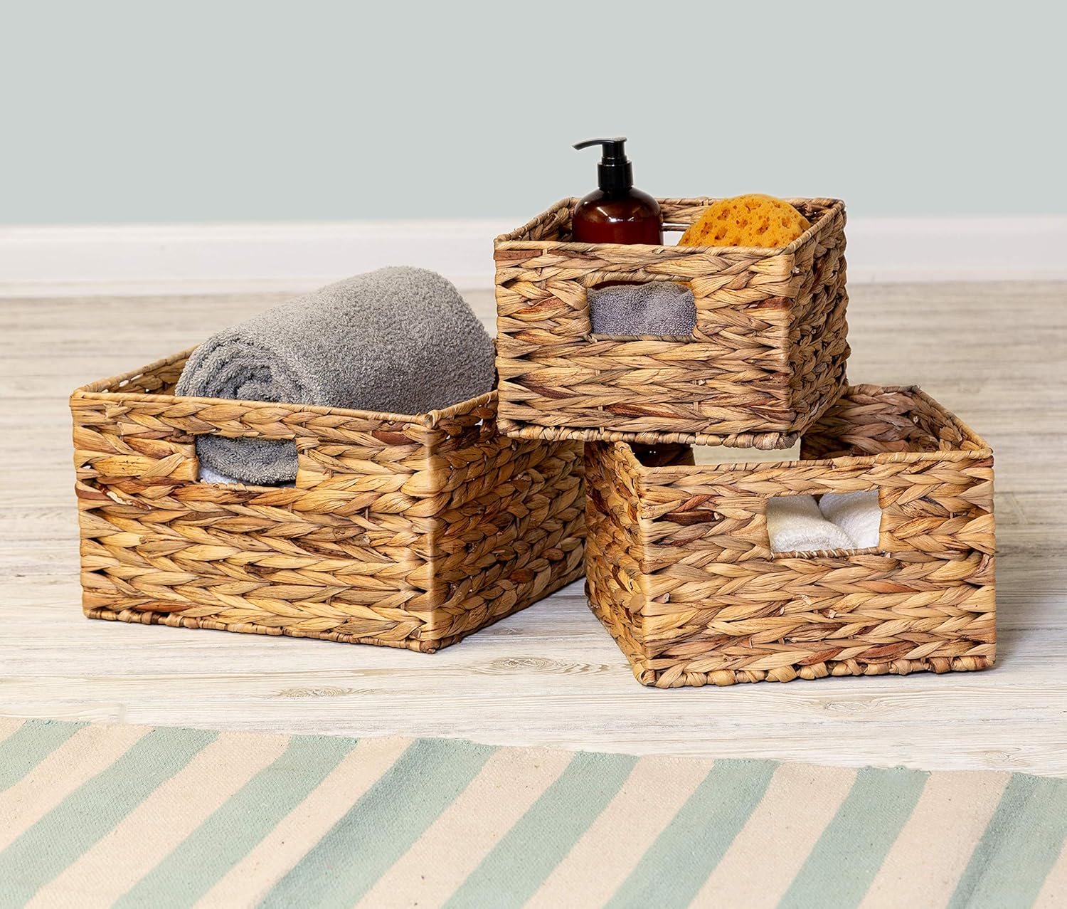 Honey-Can-Do STO-02882 Nesting Banana Leaf Baskets, Multisize, 3-Pack,Natural ? ? ? ? ? - Image 2