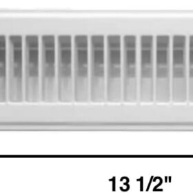 Rocky Mountain Goods Floor Register 2? X 12? - Heavy Duty Walkable Register - Premium Finish - Easy Adjust air Supply Lever - 2 Inch by 12 Inch Floor Vent (White)
