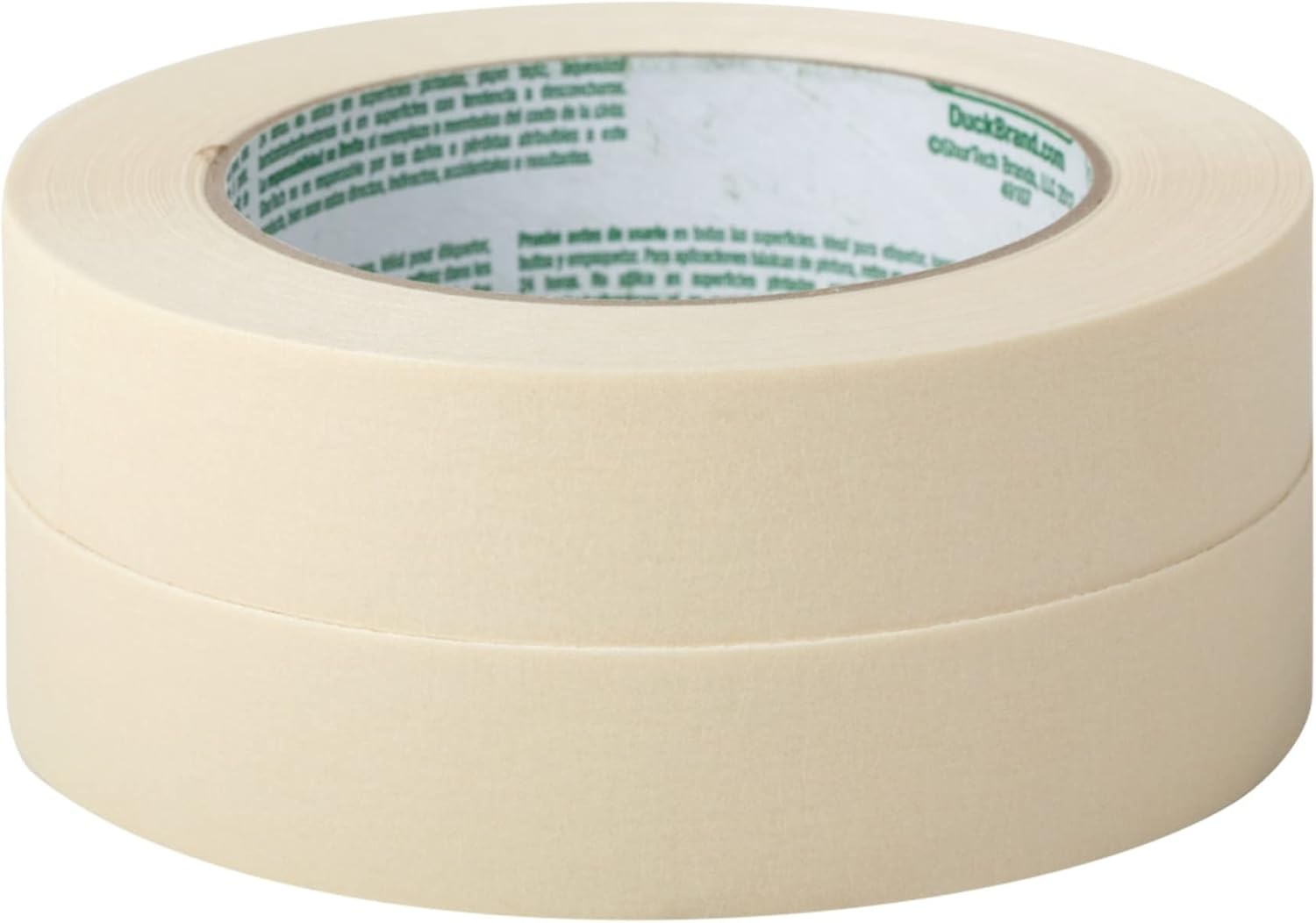Duck Brand General Purpose Masking Tape - Beige, 0.94 in. x 60 yd., 2-Pack (241577) - Image 2
