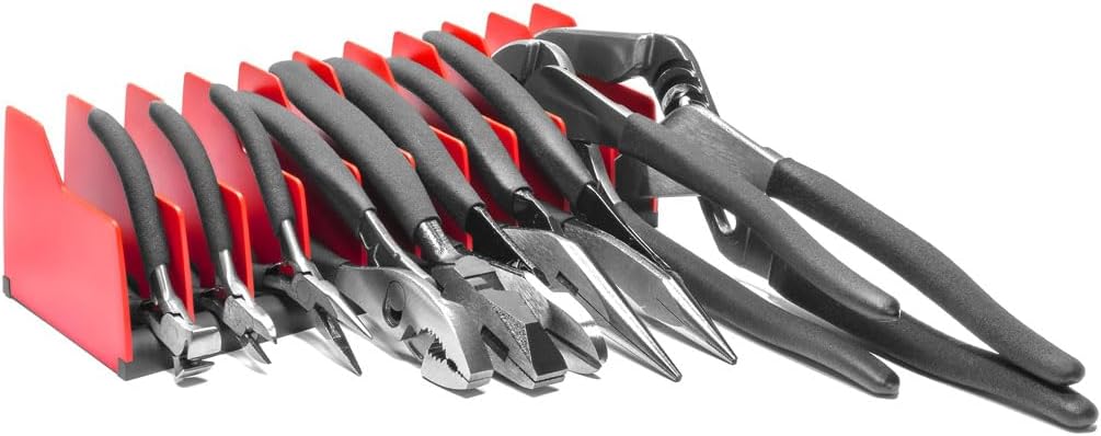 Ernst Manufacturing Plier Pro Premium No-Slip Plier Organizer, Holds 10-Tools of Any Size, Rubber Base Keeps Tools in Place - Made in USA - Image 3