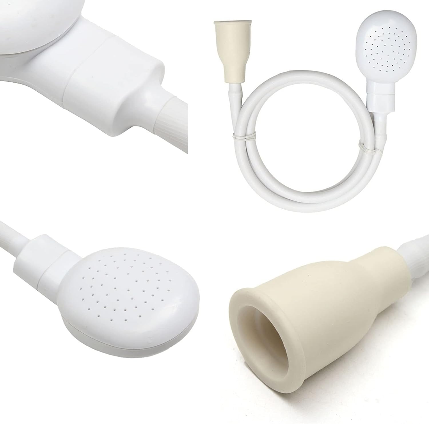 Dog Shower Attachment, Pet Shower Hose with Shower Head, Portable Hand Held Sink Faucet Sprayer Attachment, Bathing Hose Shower Set for Laundry Bathroom Kitchen(White) - Image 6