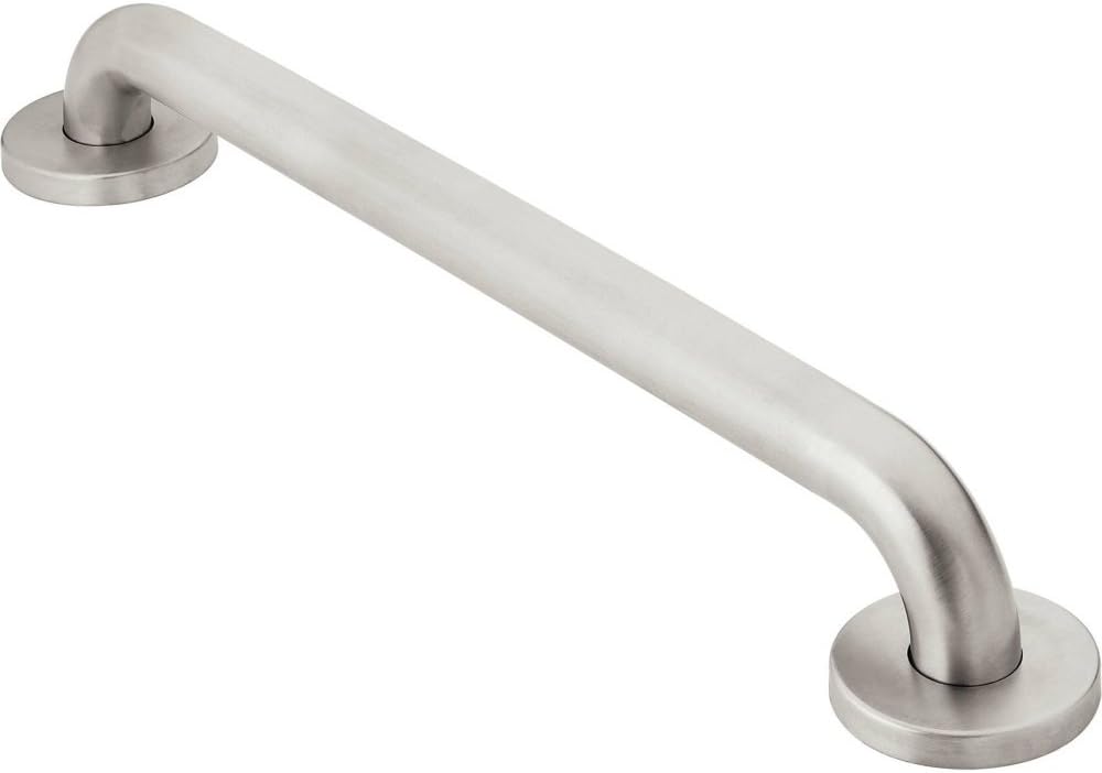 Moen R8716W Bathroom Safety 16-Inch Stainless Steel Bathroom Grab Bar with Concealed Screws, Glacier White - Image 3