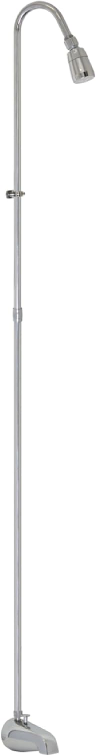 EZ-FLO Spout-Type Add-On Shower Unit, Chrome, 11120