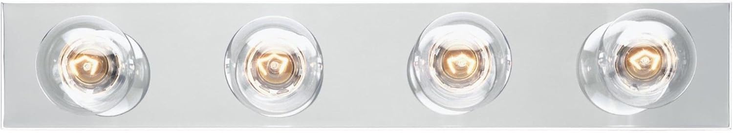 Westinghouse 6641100 Four-Light Bath Bar, Chrome