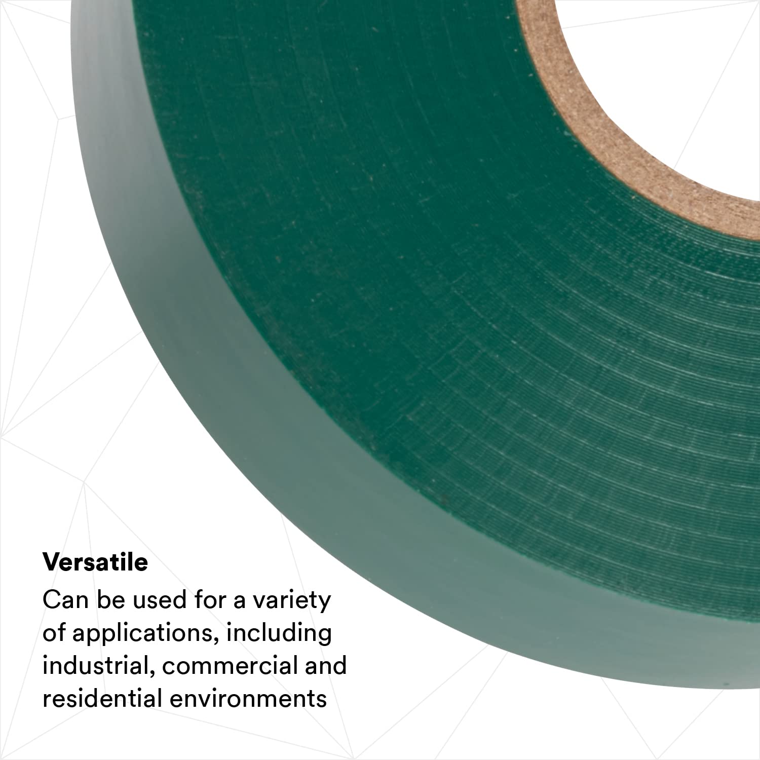 Scotch Vinyl Color-Coding Electrical Tape 35, Green Color, Professional Grade, Non Corrosive, Rubber-Based Adhesive, 3/4 in x 66 ft - Image 4