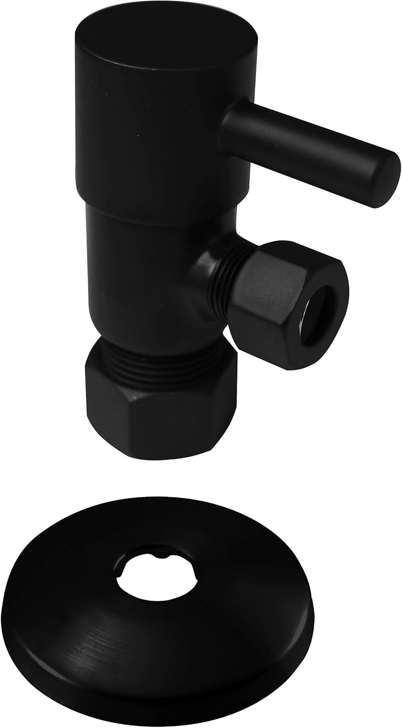 Westbrass D105QR-62 Round Lever 1/4-Turn Angle Stop 1/2 - Image 5