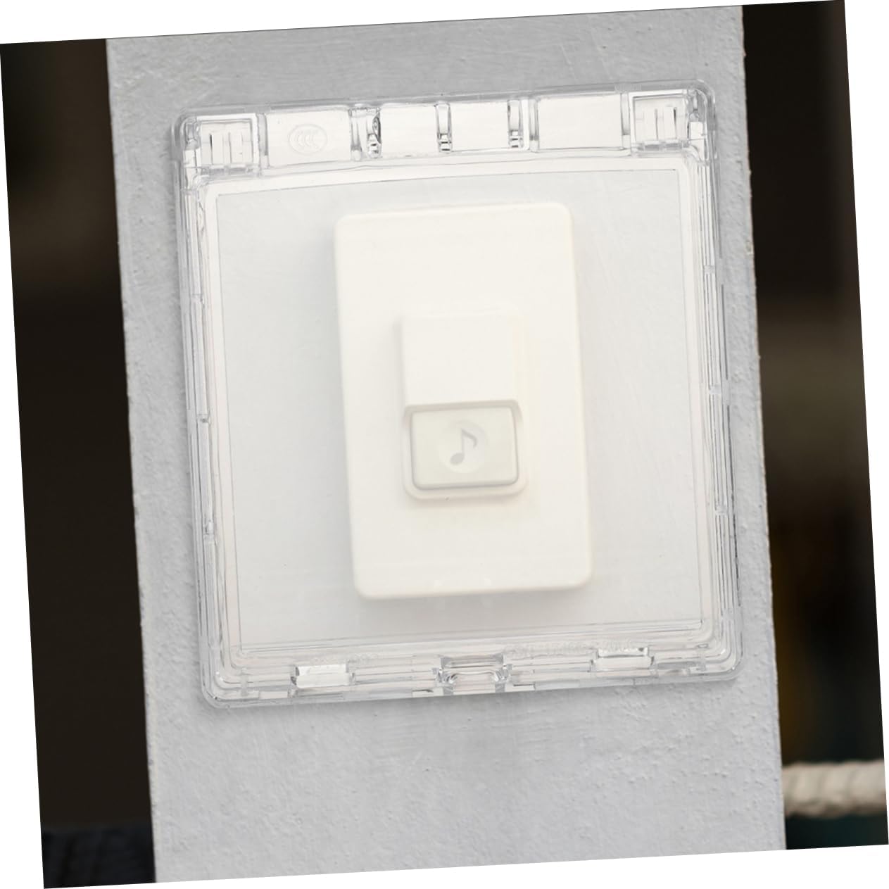 2Pcs Clear Doorbell Cover Protector Weatherproof Outdoor Doorbell Rain Cover for Doorbell Durable Doorbell Protective Cover for Wind and Rain Protection - Image 2