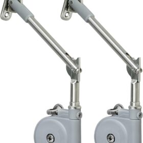 Lid Stay 105 Degree Open with Soft Close, Lid Support for Toy Box and Upward Top-Opening Flap Doors, Easy to Install (Pack of 2)