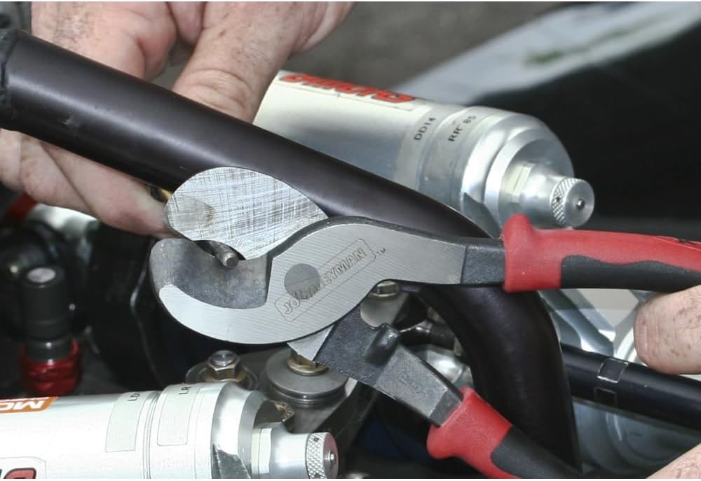 Klein Tools J63050 Cable Cutter, Made in USA, Journeyman Cable Cutter Cuts Aluminum, Copper and Communications Cable with Shear-Type Jaws - Image 4
