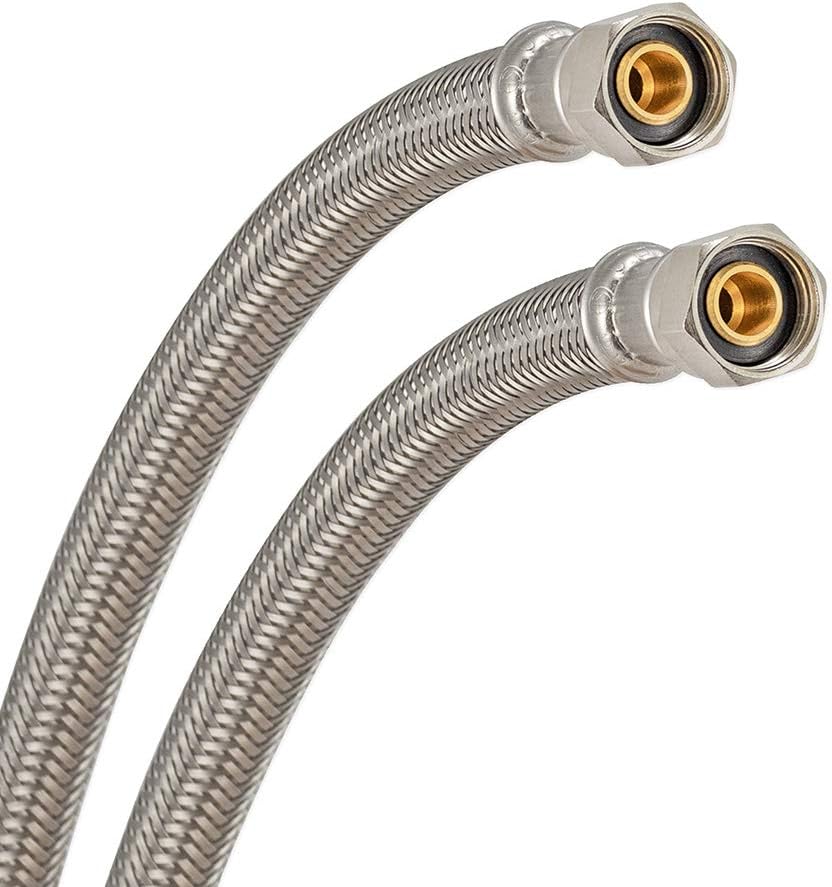 Eastman 48033 Braided Stainless Steel Faucet Connector, 3/8 inch Comp, 48 inch - Image 2