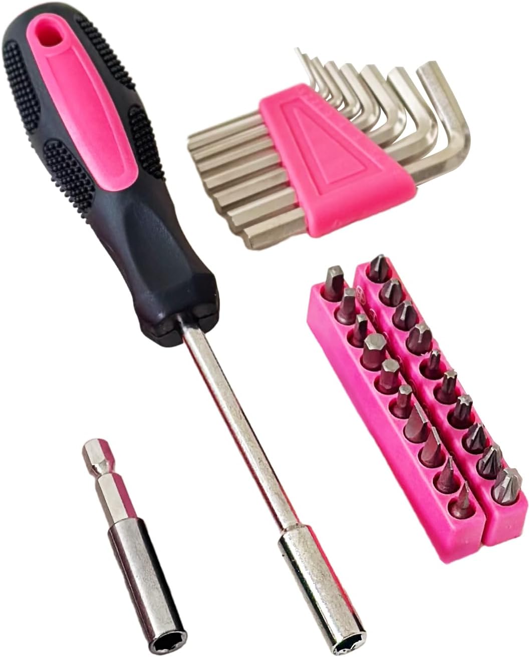 39-Piece Household Tools Kit Essential Home Repair Set with Plastic Toolbox Ideal for College Students, Home Use & More - Image 5