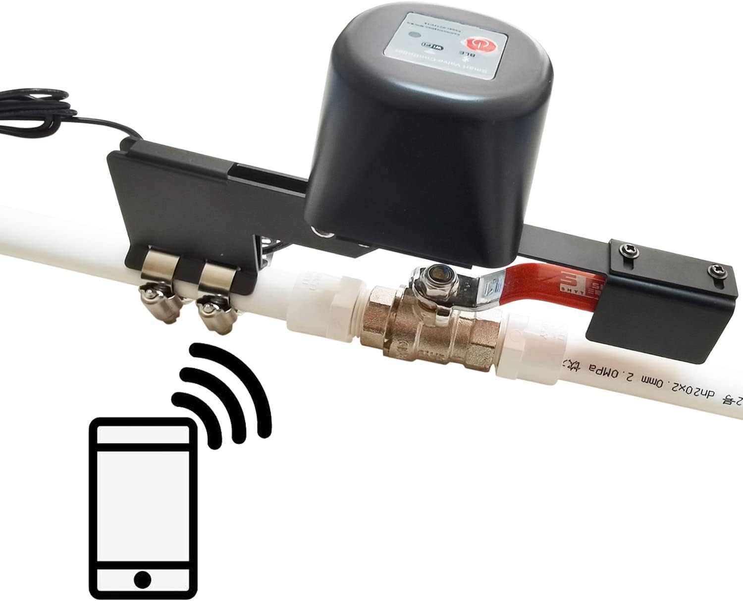 WiFi Valve Controller with Bluetooth Smart Water Gas Valve Automatic Remote Control Voice Control Smart Life & Tuya For Alexa Google Assistant