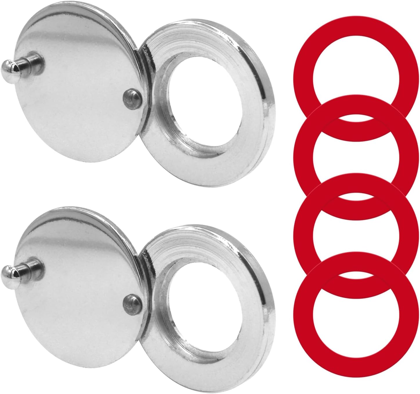 2 Set Peephole Cover, Peep Hole Covers for Peep Holes for Door Viewers, Home Security Peephole Protector Us House, Family, with Matching Self-Adhesive Installation Tools, Simple and Fast(Silver)