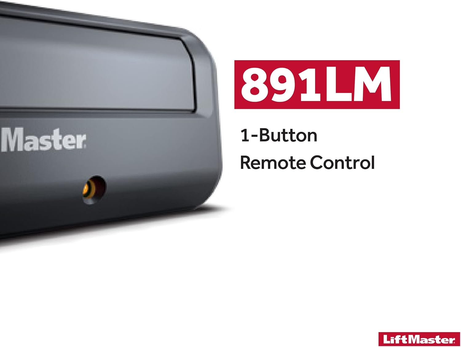 LiftMaster 891LM Security+ 2.0 1-Button Gate Operator Remote Control with Visor Clip - Pack of 1 - Image 2