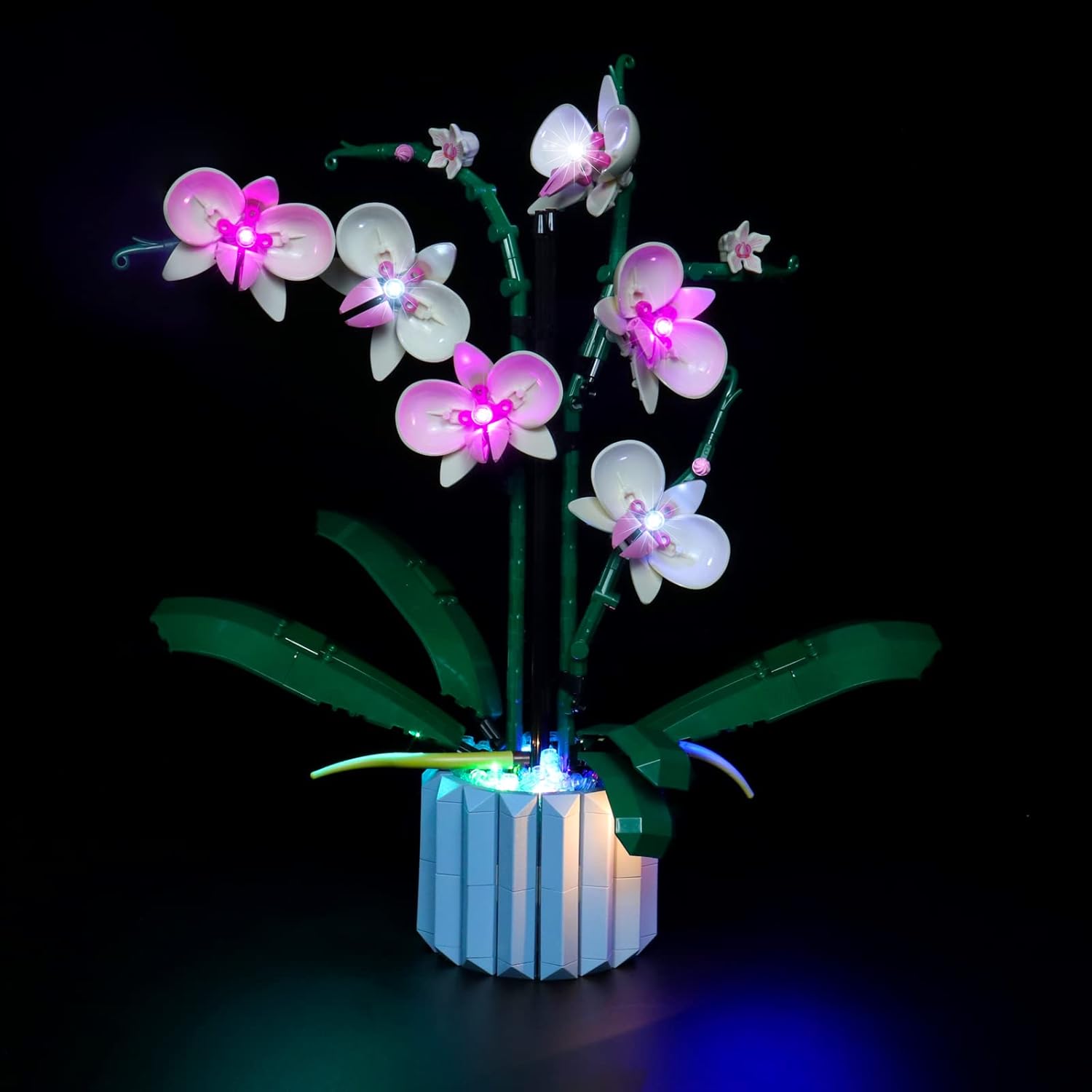 LED Light Kit for Lego Orchid 10311 Plant Decor Building Set; Decoration Lights Build a Succulents Display Piece for The Home or Office (Lights Only, No Lego Models) - Image 2