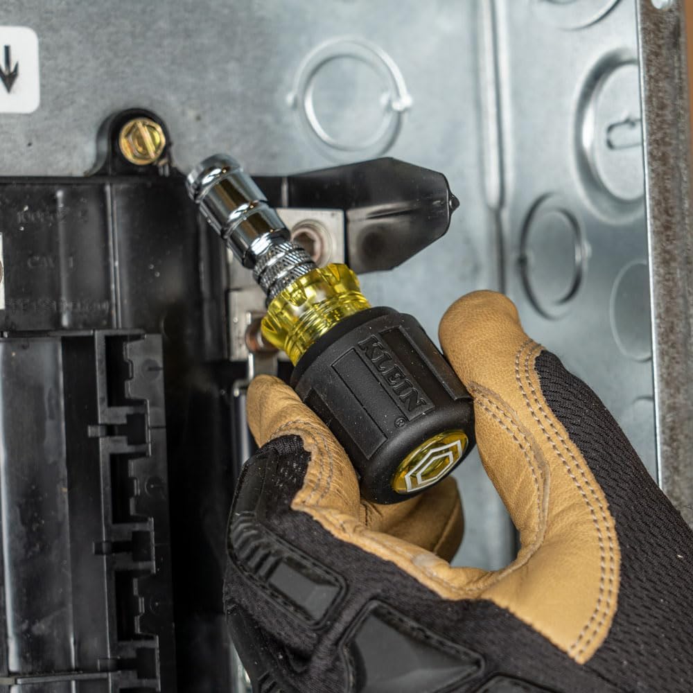 Klein Tools 80065 Schrader Driver Kit with Multi-Bit 11-in-1 Screwdriver / Nut Driver and 2-in-1 Nut Driver, Hex Head Slide Drive, 2-Piece - Image 5