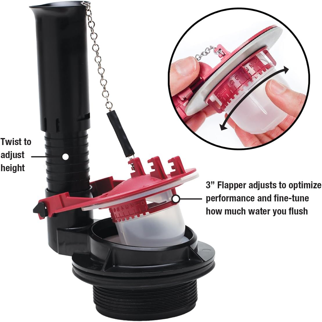 Fluidmaster K-400H-038-T4 PerforMAX 3 in. Everything Toilet repair kit, No Size, Multi - Image 3