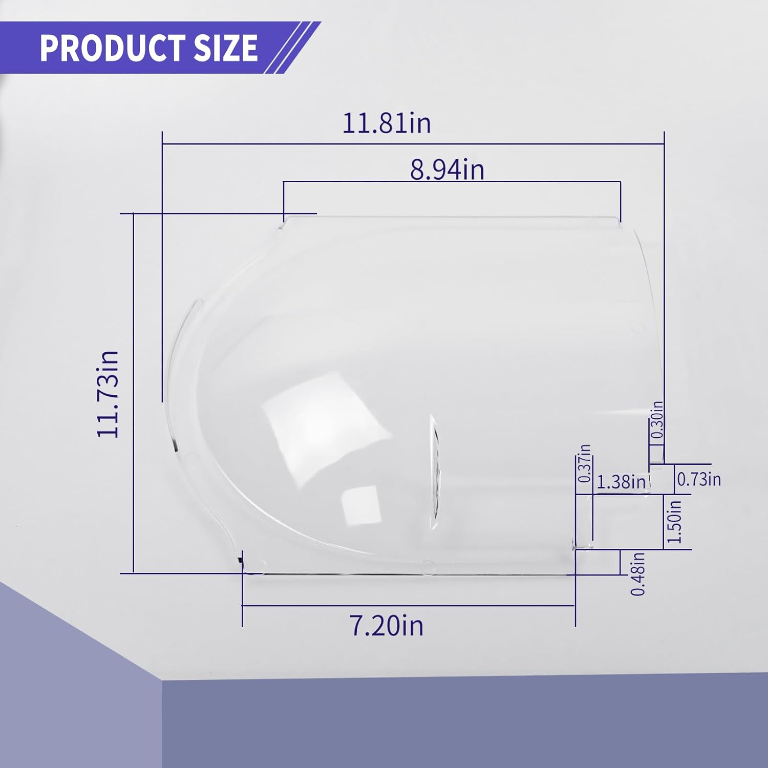 Clear Plexiglass 4812-01 Screen Door Bubble Style Slider Complete Replacement Kit, Compatible with Dexter Right Hand Screen Door Bubble Style, Clear, Works with 4810-00 Stopper & 4814-00 Holder - Image 3