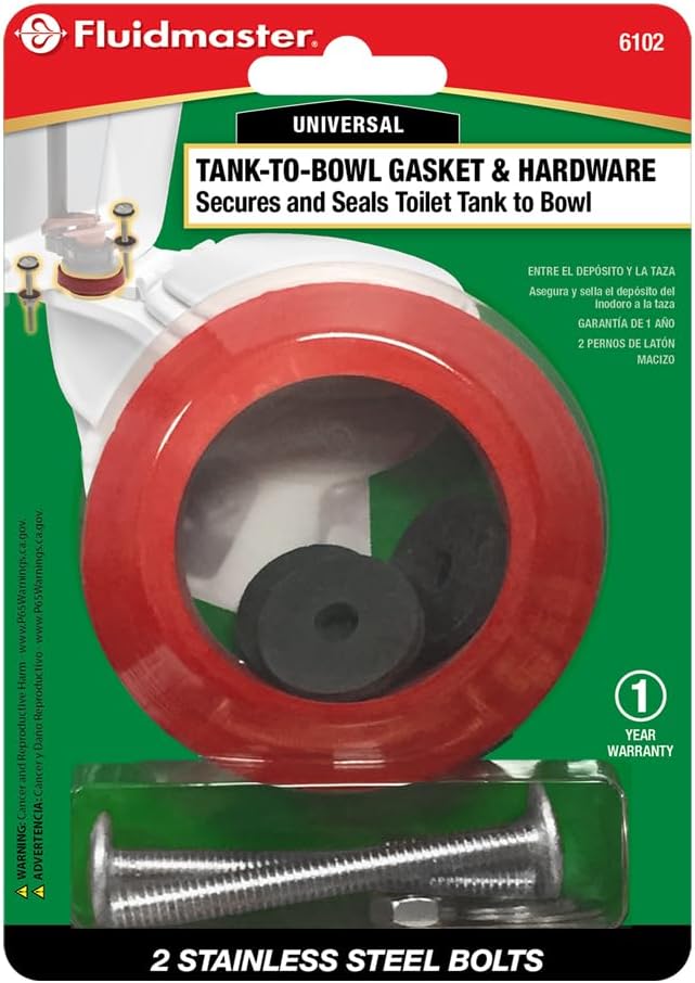 Fluidmaster Tank To Bowl Bolt & Gasket Kit 6102 - Image 2