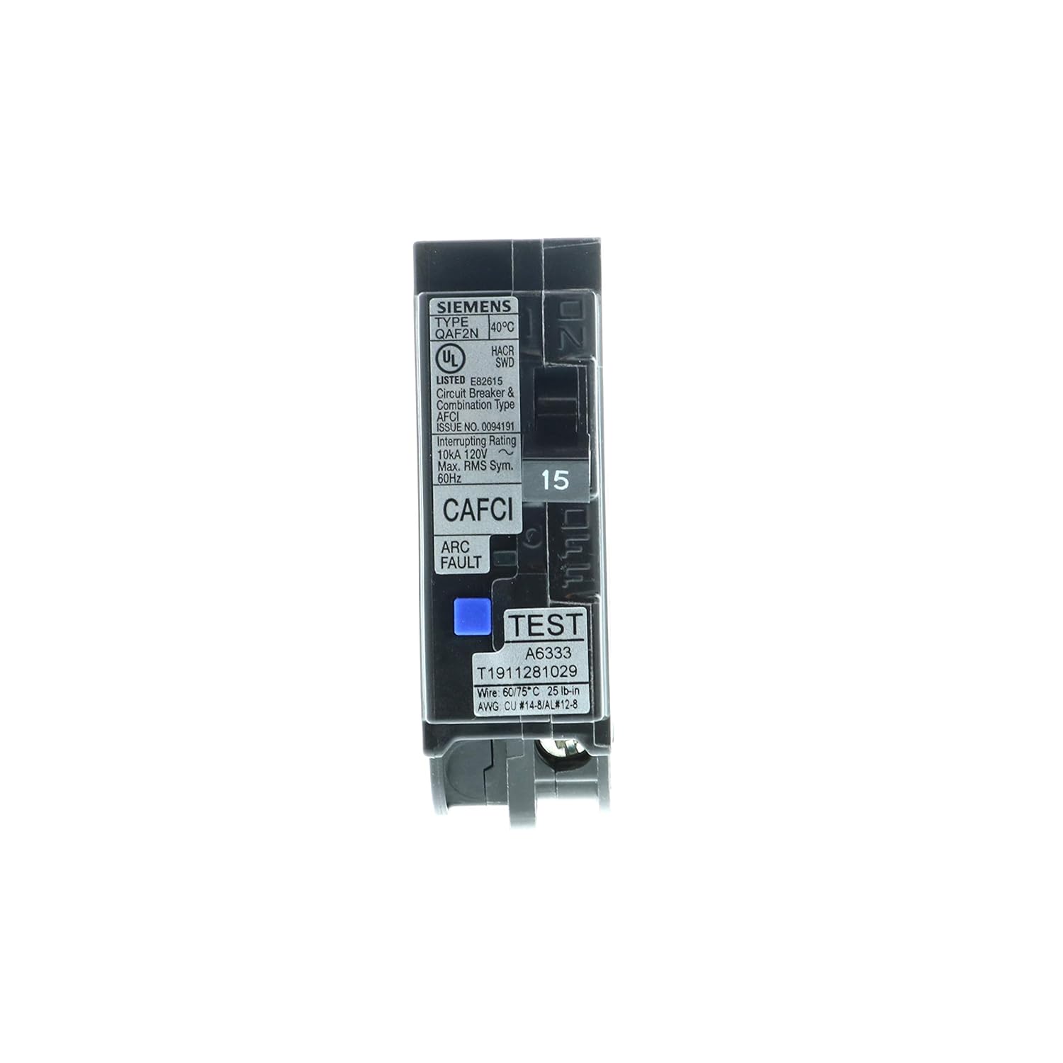 15 Amp 1-Pole Combination Type AFCI Plug-On Neutral Circuit Breaker - Image 6