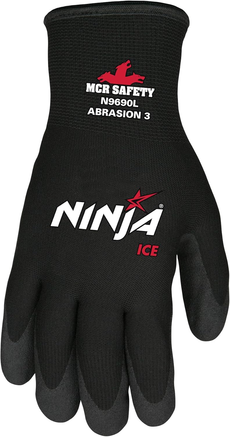 MCR Safety Ninja Ice Gloves, Black, Large - Image 2