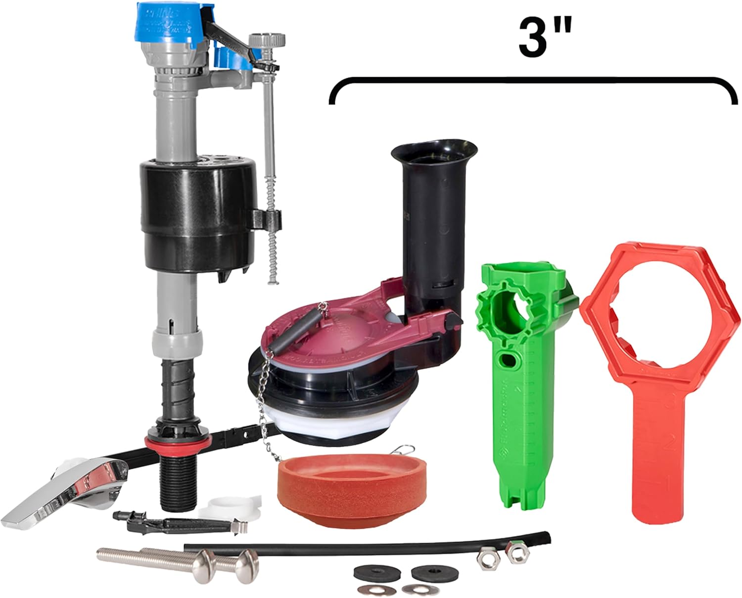 Fluidmaster K-400H-038-T4 PerforMAX 3 in. Everything Toilet repair kit, No Size, Multi - Image 5