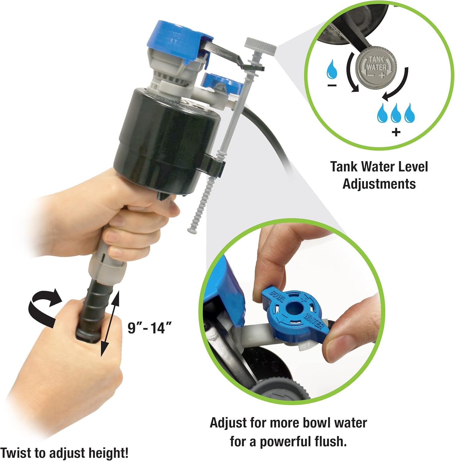 Fluidmaster K-400H-038-T4 PerforMAX 3 in. Everything Toilet repair kit, No Size, Multi - Image 2