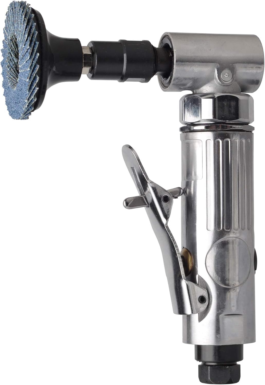 1/4 inch angle air die grinder with 22 pcs 2-inch roll lock sanding discs, polished color angle pneumatic die grinder, air die grinder kit - Image 4