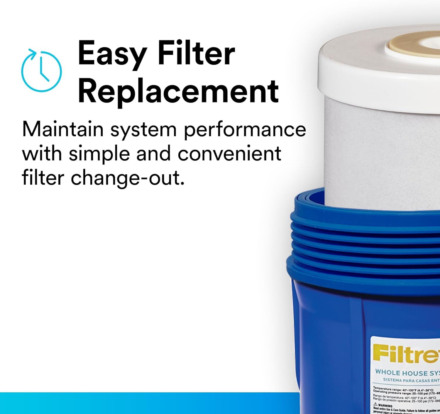Filtrete Large Capacity Granulated Activated Carbon Whole House Water Filter 4WH-HDGAC-F01. for use with 3WH-HD-S01 System - Image 6