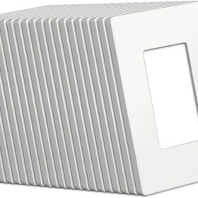 BESTTEN (20 Pack) USWP4 Matte White Series 1-Gang Decorator Screwless Wall Plate, Decor Outlet Cover, H4.69? x W2.91?, for Light Switch, Dimmer, USB, GFCI, Receptacle