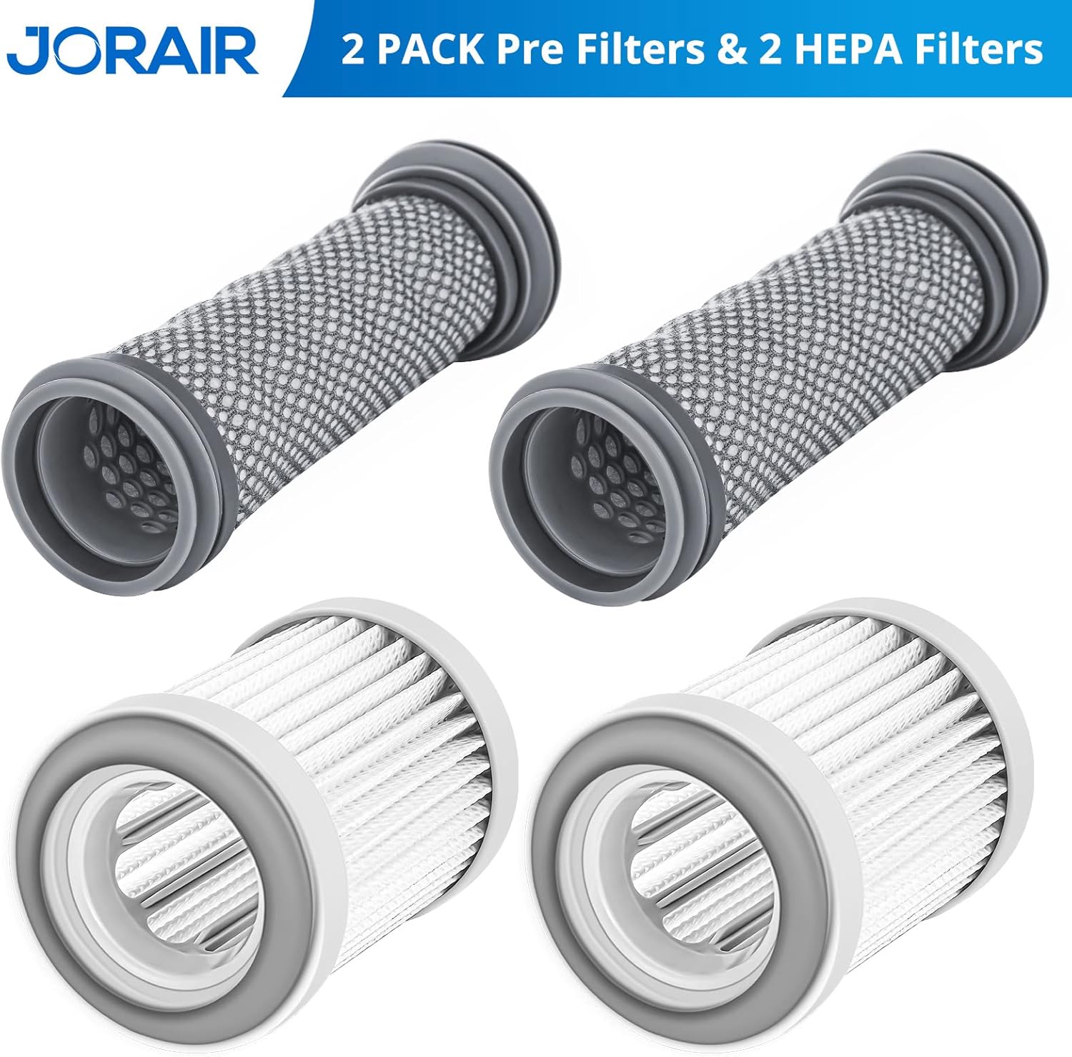 Replacement Filter kit Compatible with Tineco A10/A11 Hero, A10/A11 Master PURE ONE S11, PWRHERO11 Snap Cordless Vacuum Cleaner, 2 Pack Pre Filters & 2 HEPA Filter - Image 2