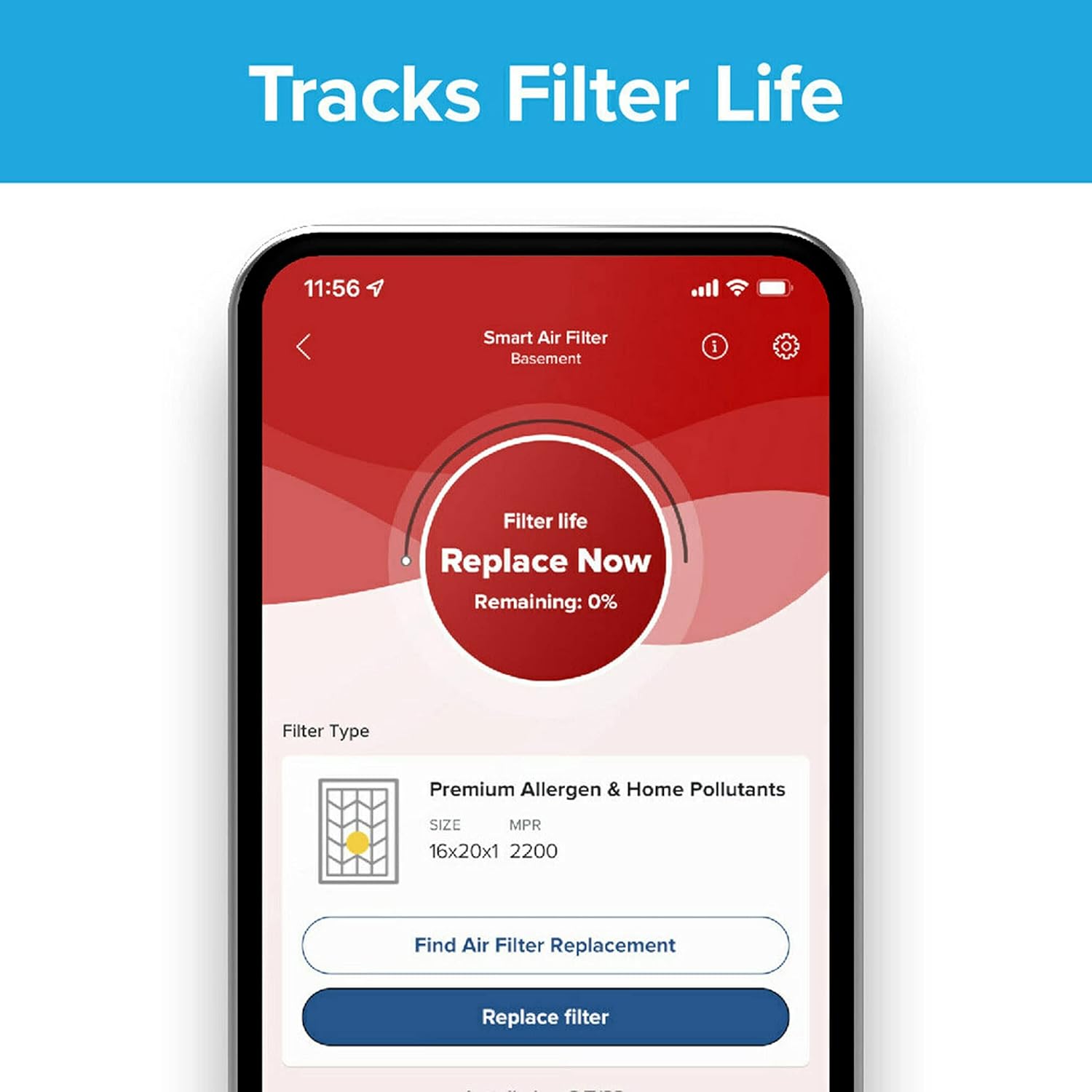 Filtrete 12x12x1 AC Furnace SMART Air Filter, MERV 12, MPR 1500, Track Filter Life With Bluetooth Enabled Sensor, CERTIFIED asthma & allergy friendly, 2-Pack (Actual Size 11.84x11.84x1 in) - Image 4