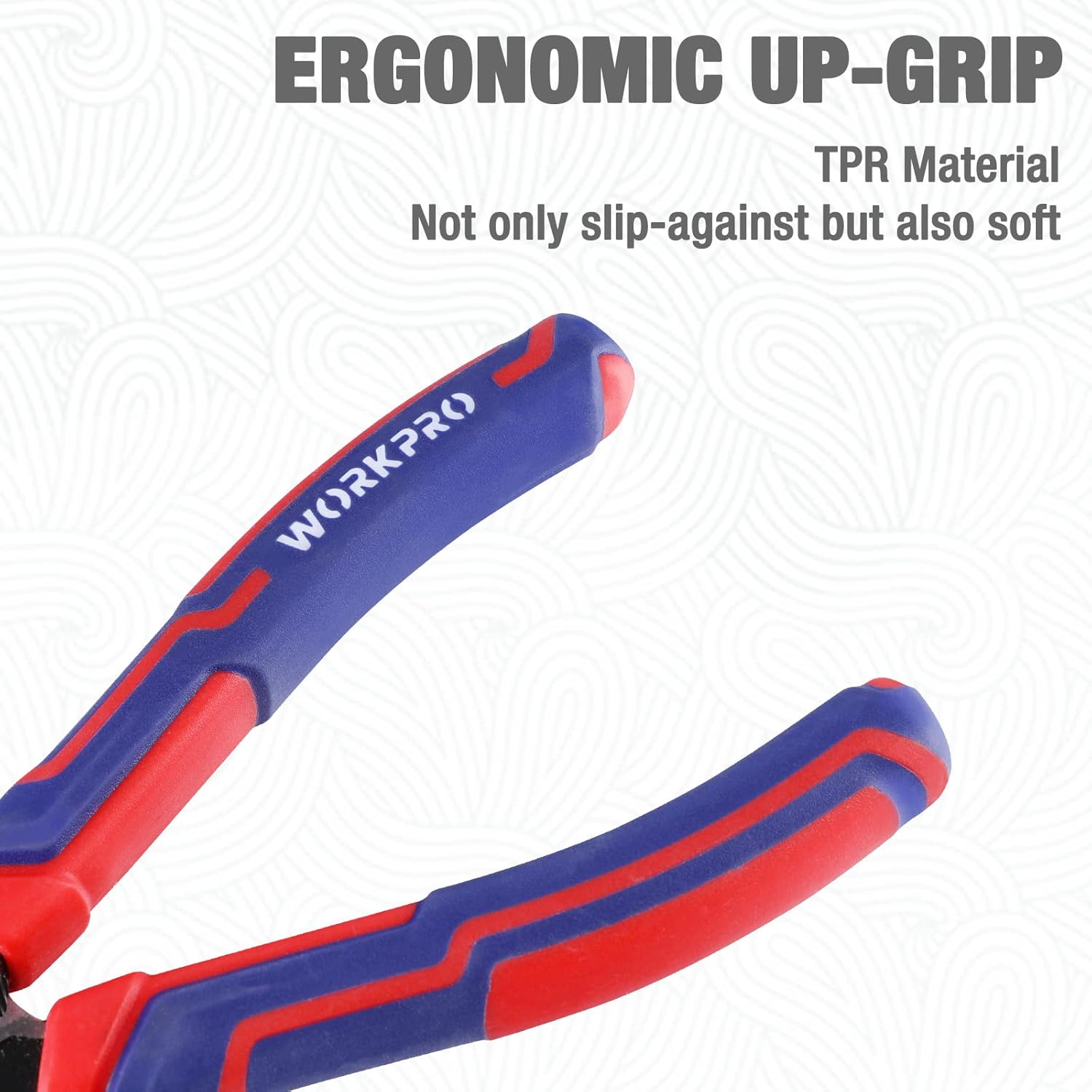 WORKPRO Premium 8? Needle Nose Pliers, Paper Clamp Precision, Heavy-Duty CRV Steel, Large Soft Grip with Wire Cutter, Long Nose Cutting Pliers, W031269 - Image 5