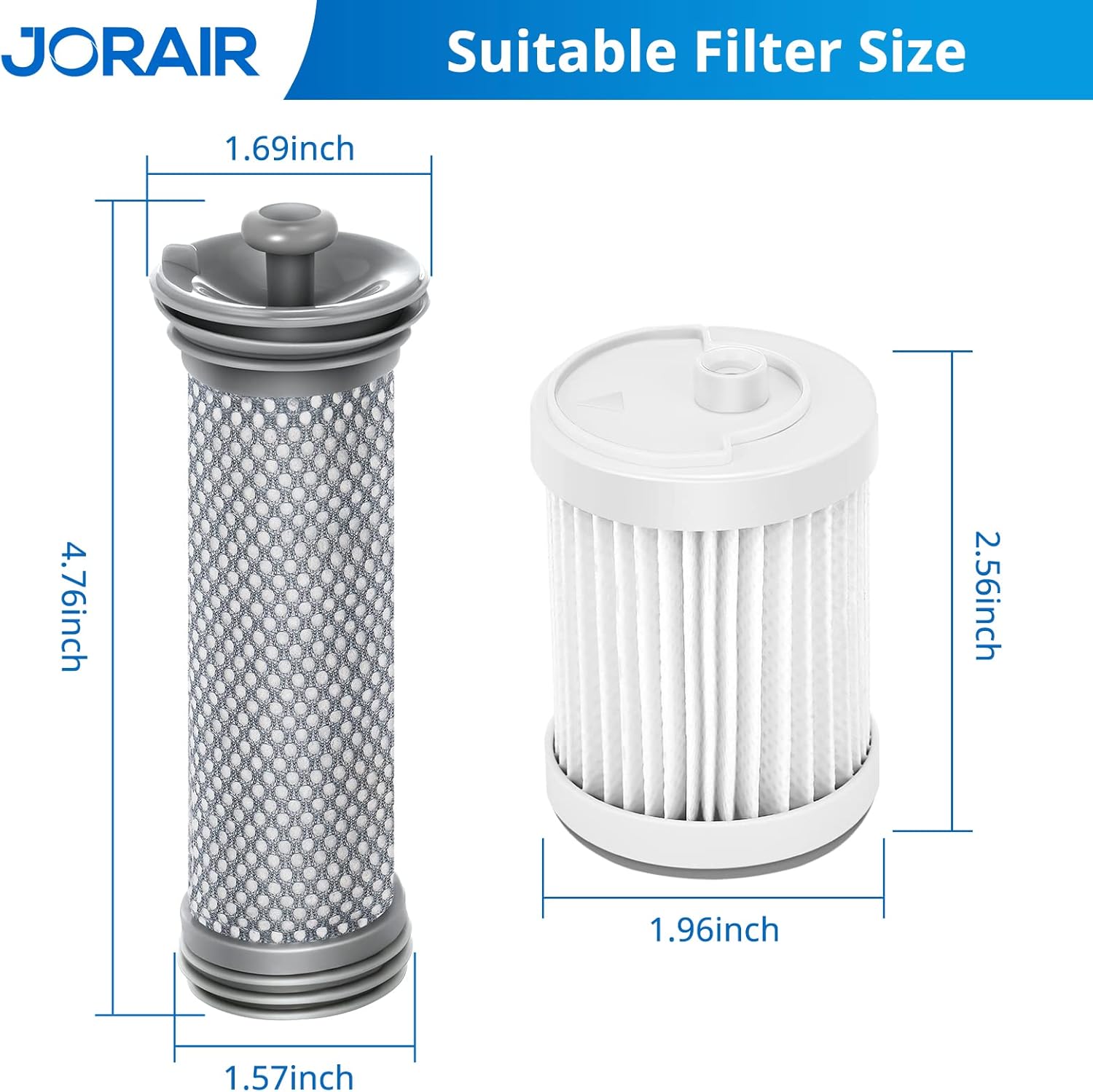 Replacement Filter kit Compatible with Tineco A10/A11 Hero, A10/A11 Master PURE ONE S11, PWRHERO11 Snap Cordless Vacuum Cleaner, 2 Pack Pre Filters & 2 HEPA Filter - Image 5
