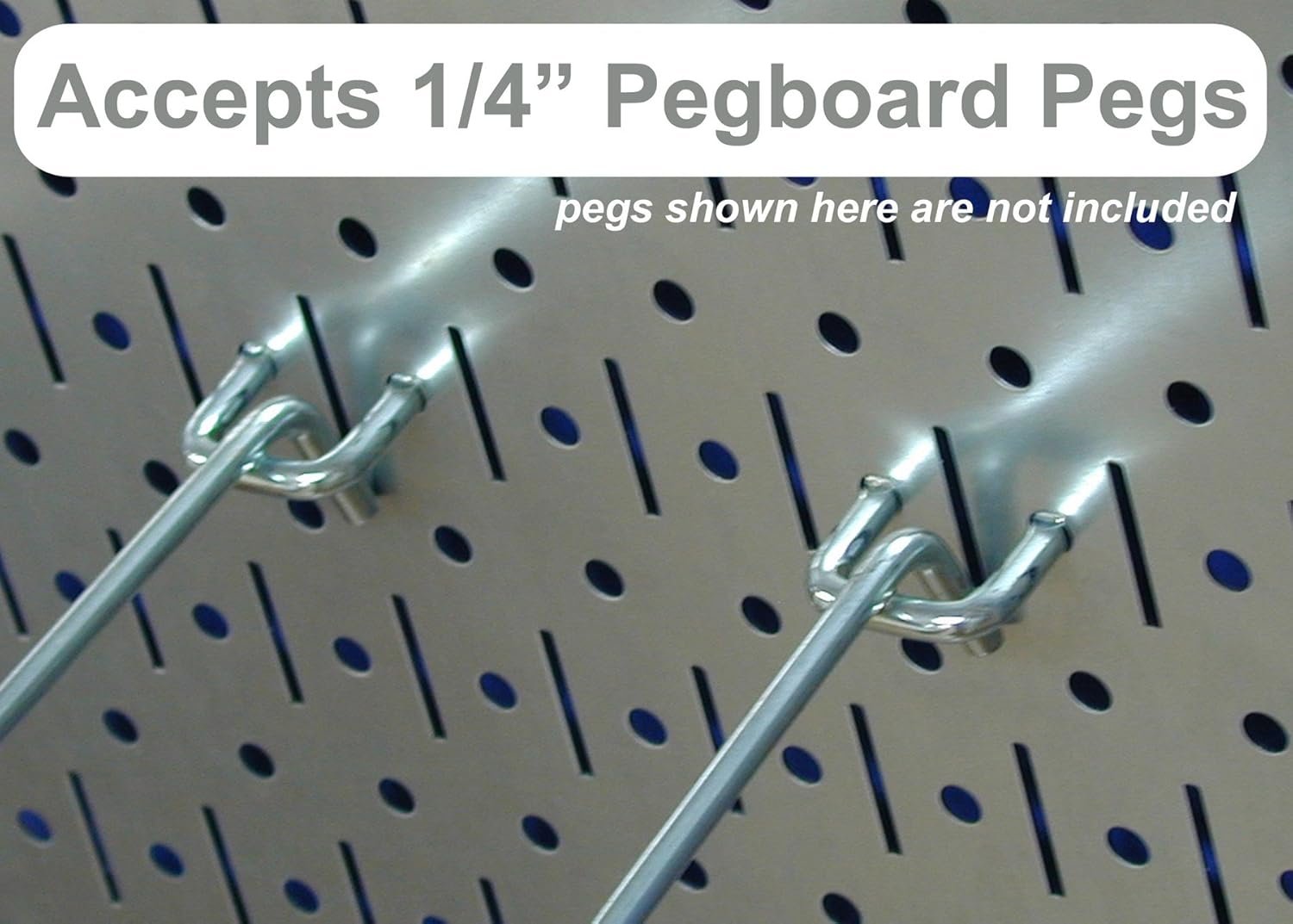 Wall Control 30-P-3232GV Galvanized Steel Pegboard Pack - Image 2