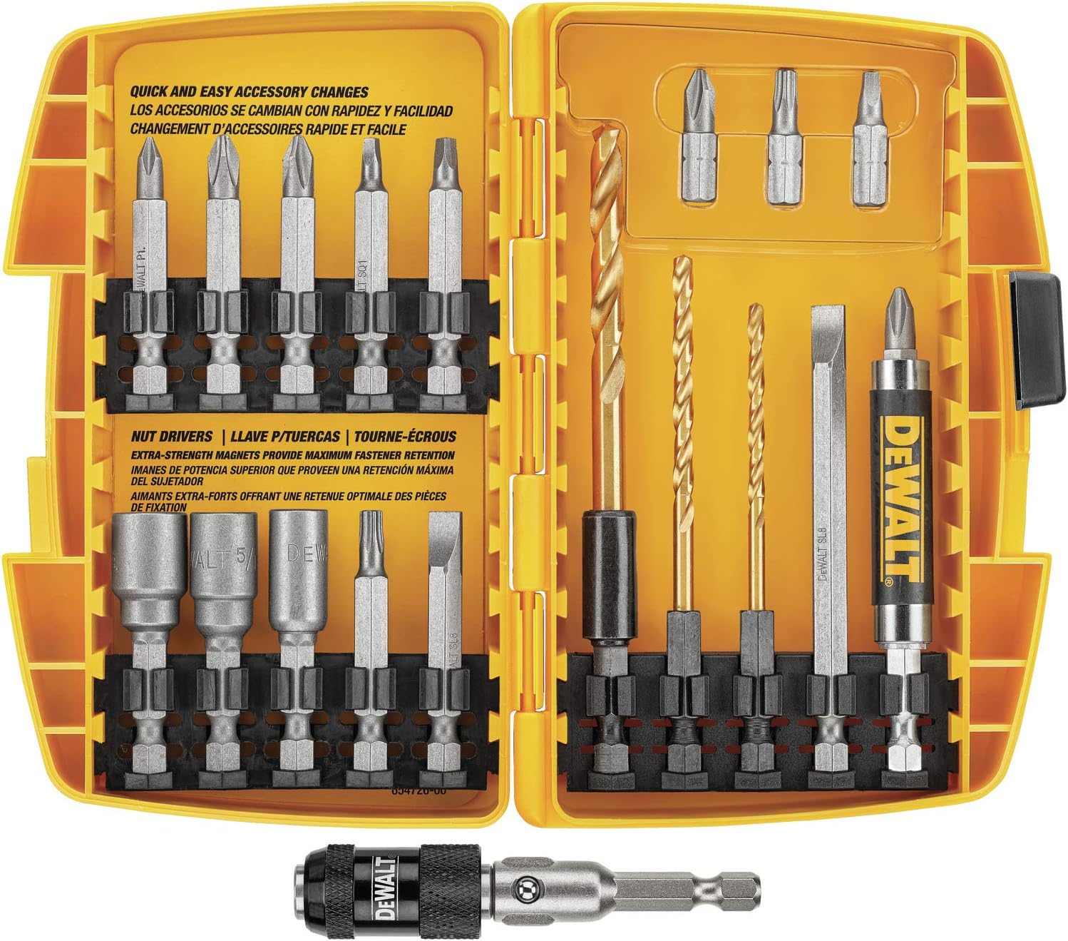 DEWALT Screwdriver Bit Set, Rapid Load, Tin, 20-Piece (DW2503) - Image 5