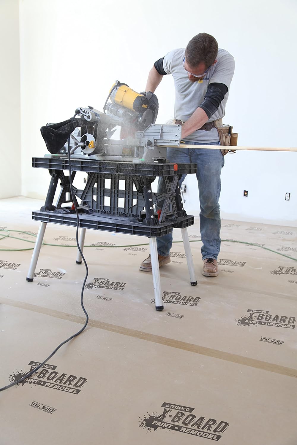 Trimaco X-Board Paint & Remodel, Lightweight Breathable Surface Protector, 1 roll, 35-inch x 100-feet - Image 3
