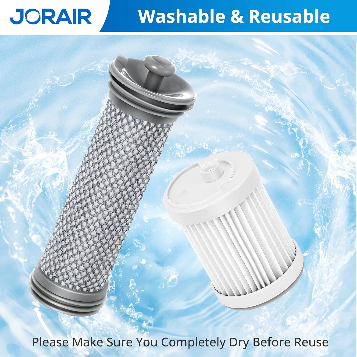 Replacement Filter kit Compatible with Tineco A10/A11 Hero, A10/A11 Master PURE ONE S11, PWRHERO11 Snap Cordless Vacuum Cleaner, 2 Pack Pre Filters & 2 HEPA Filter - Image 4