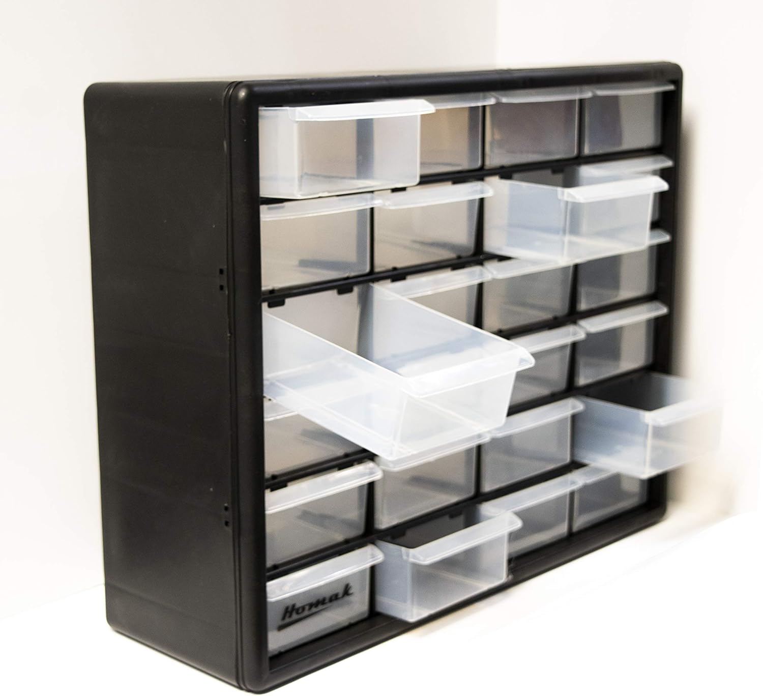 Homak 24-Drawer Parts Organizer, Black, HA01024152 - Image 5