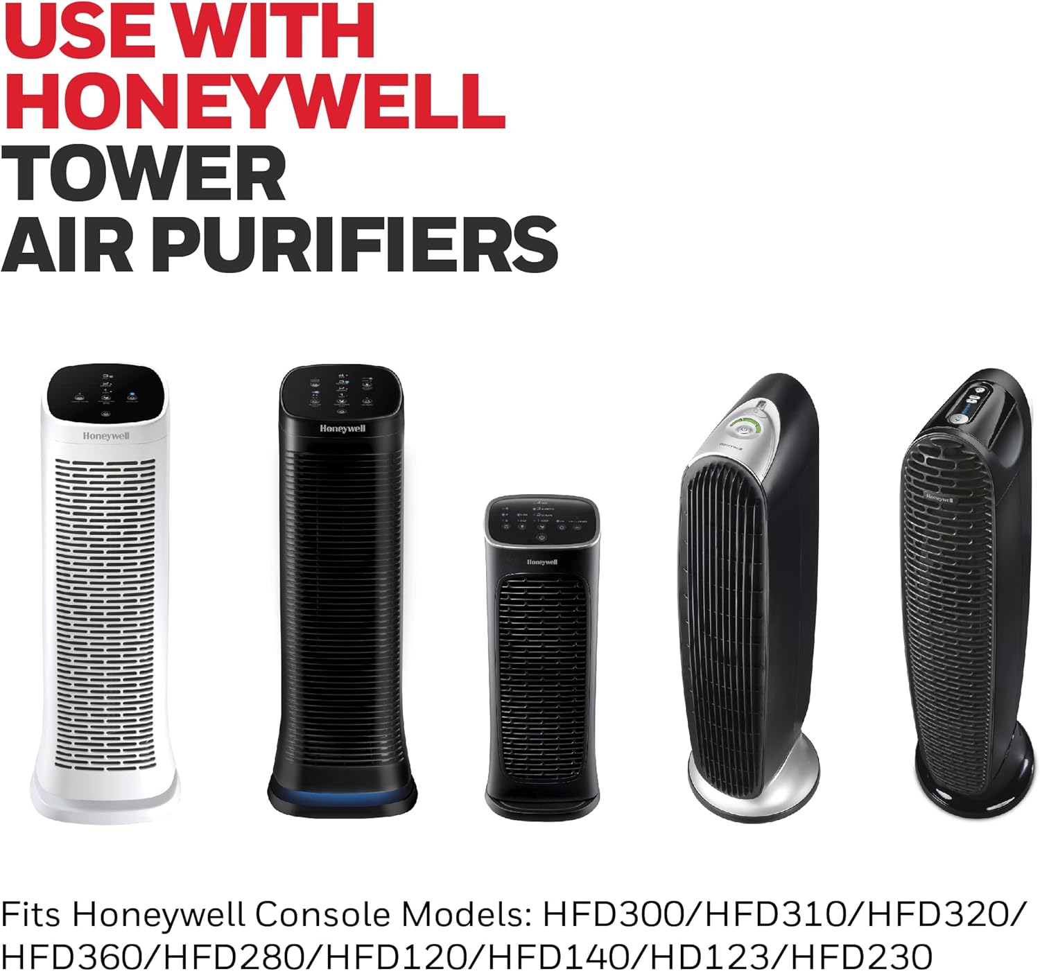 Honeywell Household Odor & Gas Reducing Pre-Filter, 2 Pack, Black - Image 3