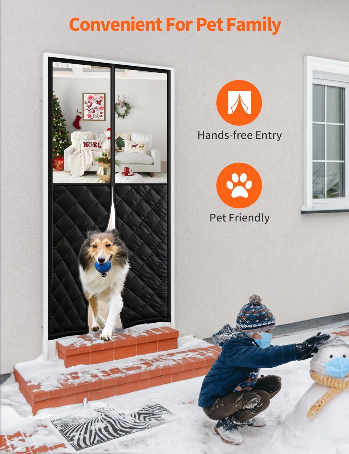 Magnetic Thermal Insulated Door Curtain for 32 - Image 5